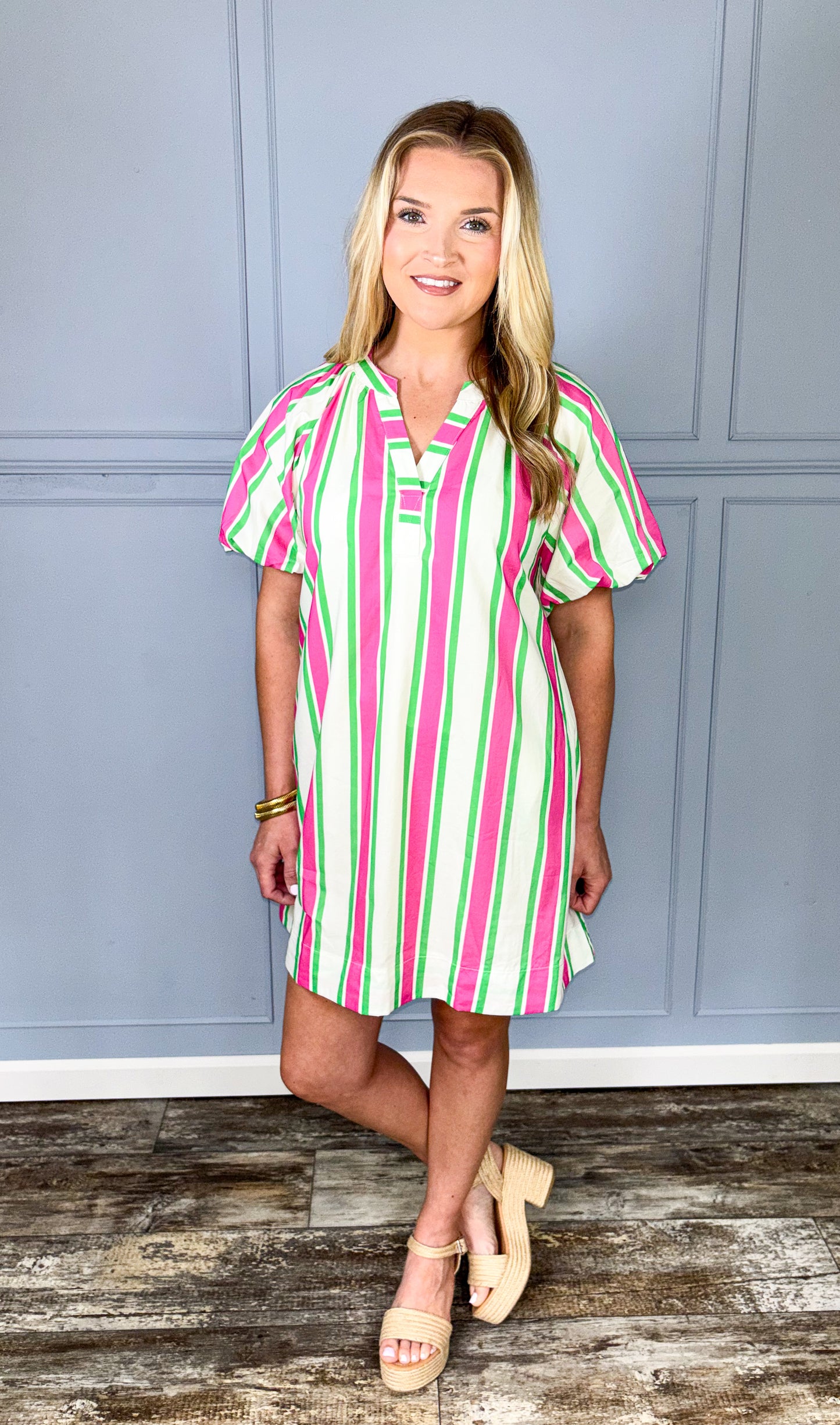 Pretty In Paradise Stripe Dress