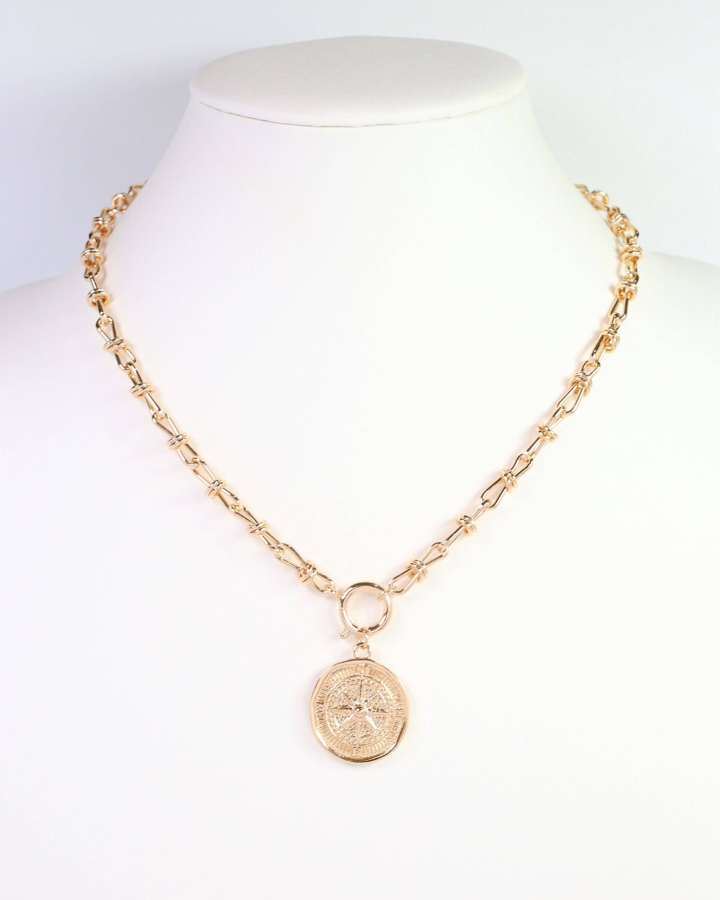 Caroline Hill | Roxy Ribbon Chain Charm Necklace