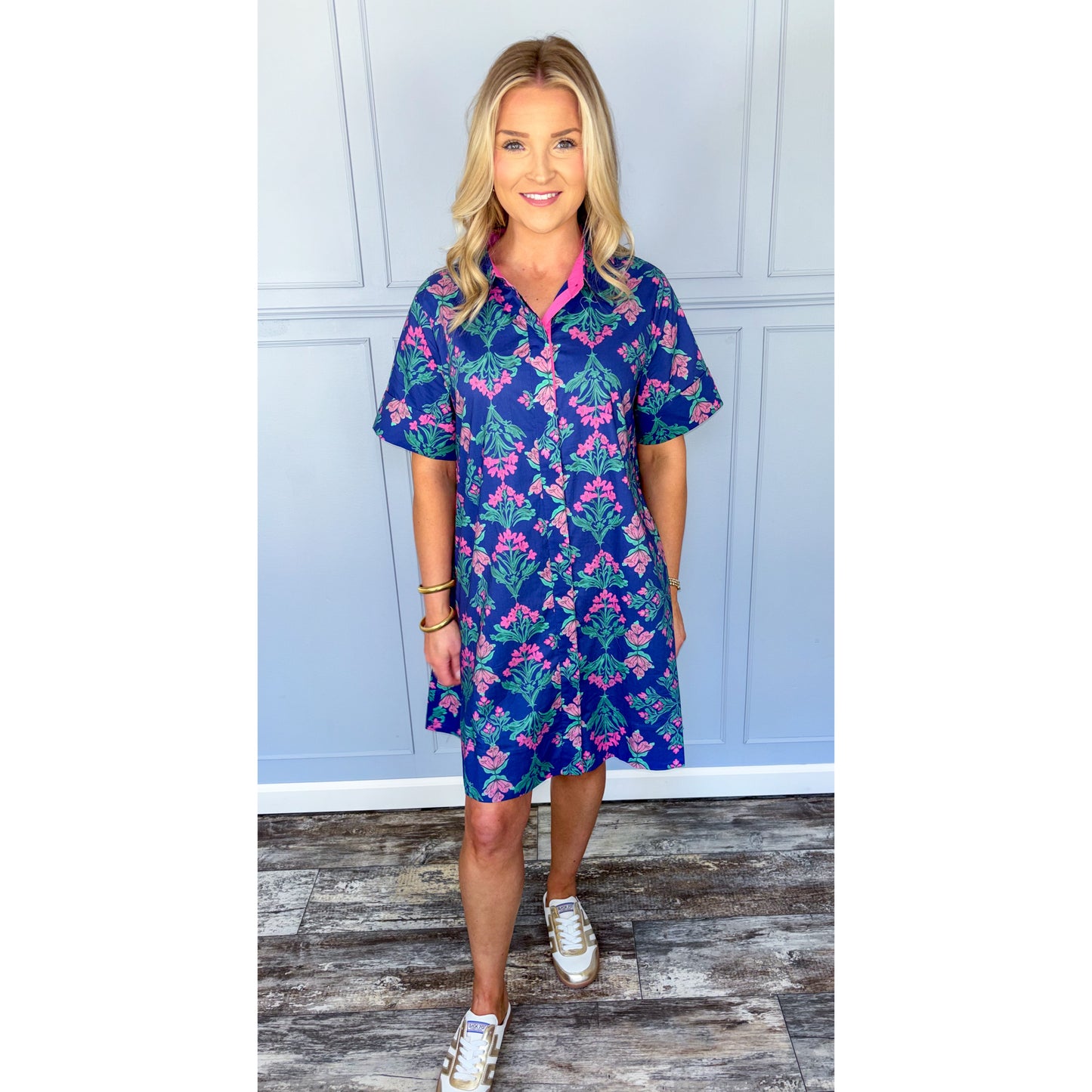 Enchanted Garden Button Up Dress