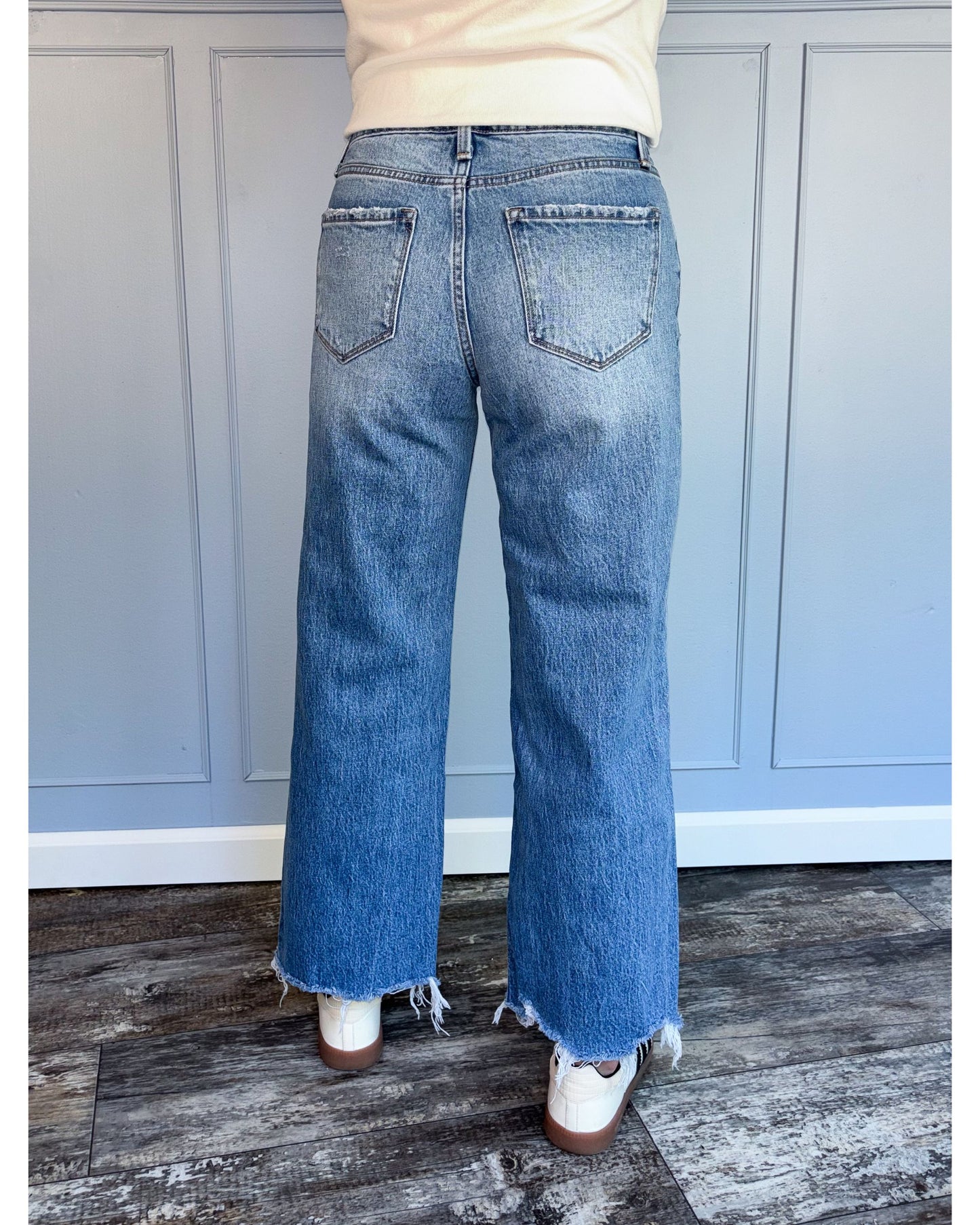 Vervet High Rise Wide Leg Jeans