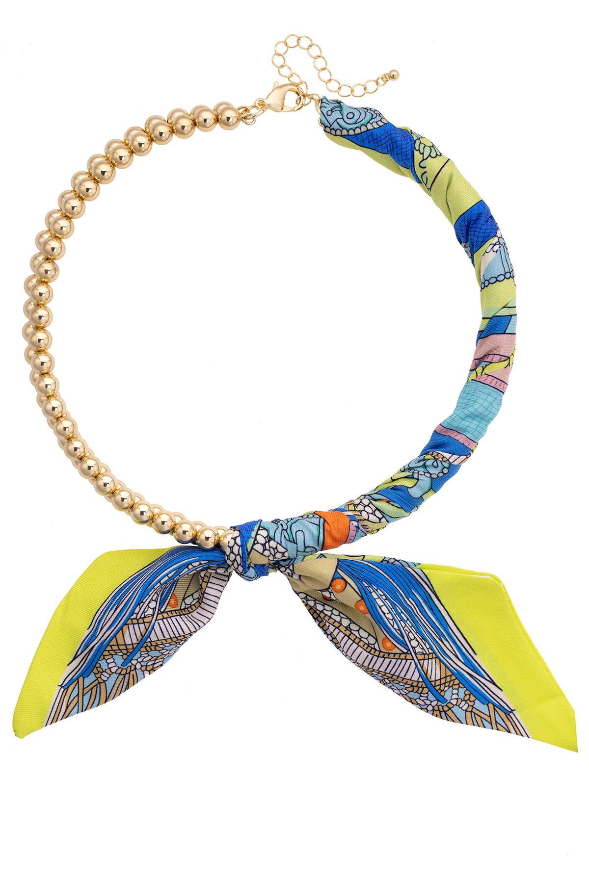 Nova Ball Bead Scarf Necklace