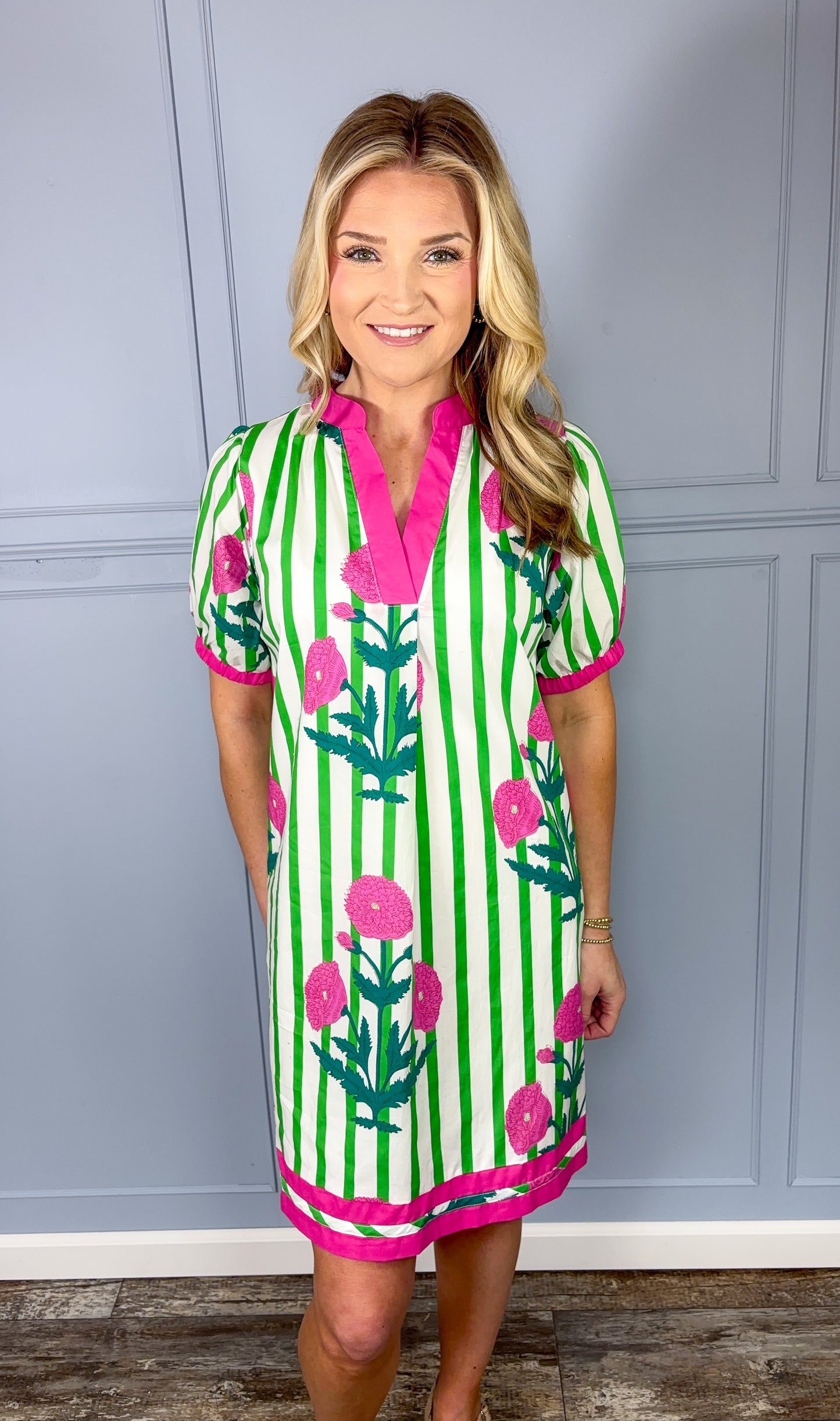 Garden Party Stripe Dress