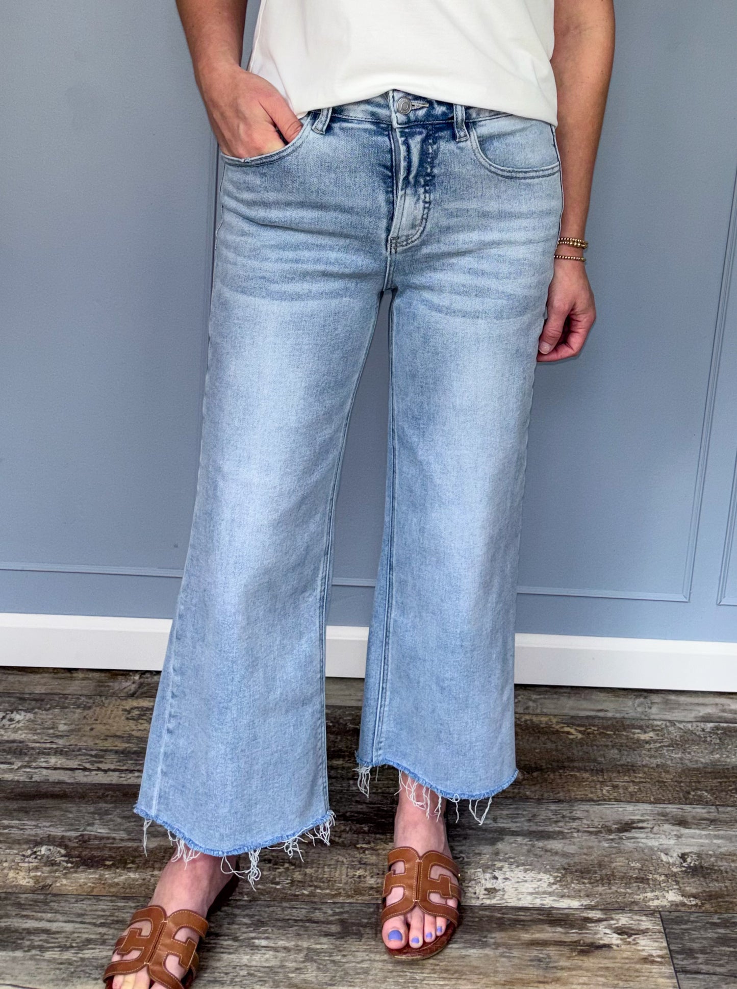 Zenana High Waist Wide Leg Jeans