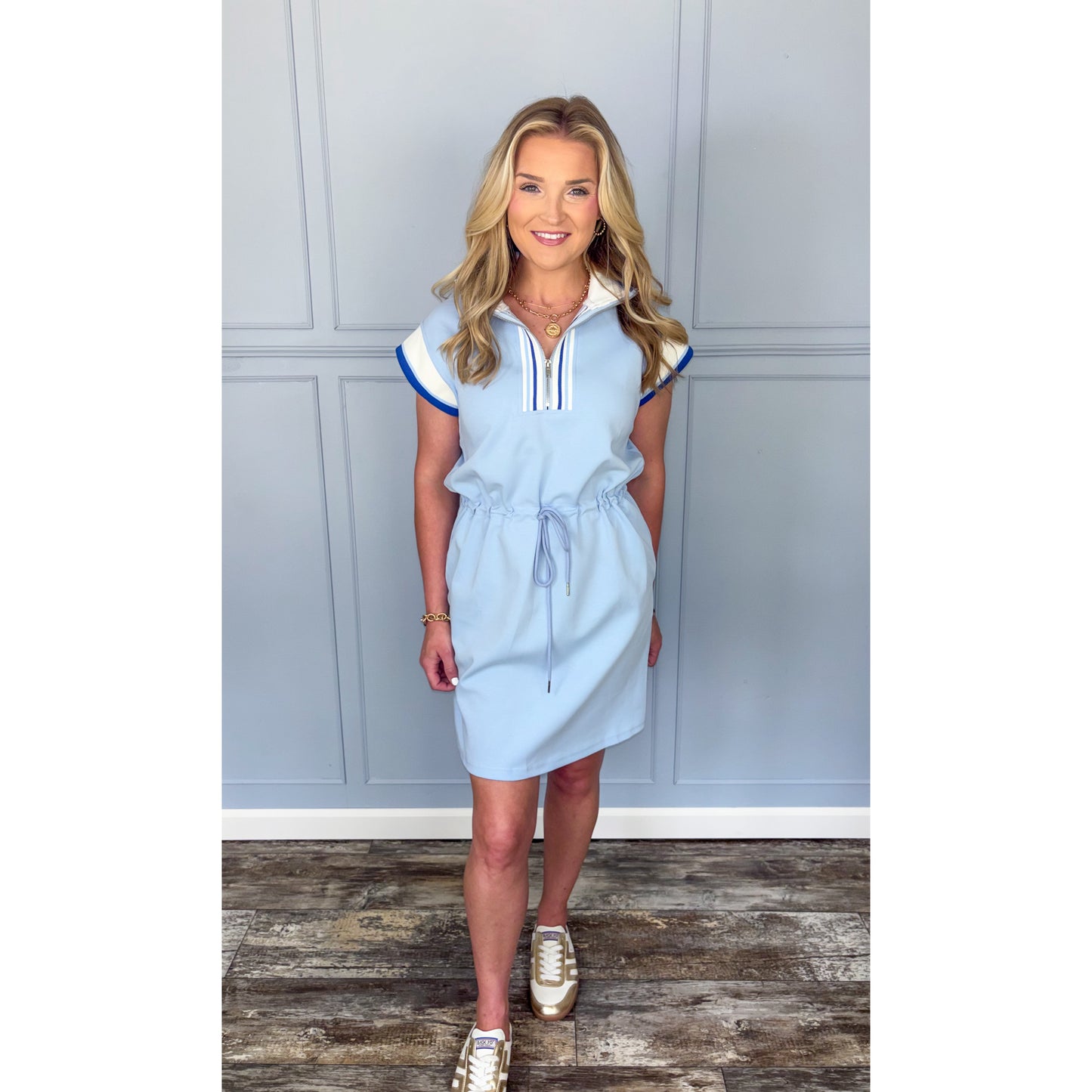 Magnolia Fairway Dress - Light Blue