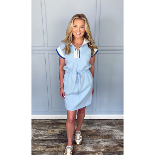 Magnolia Fairway Dress - Light Blue