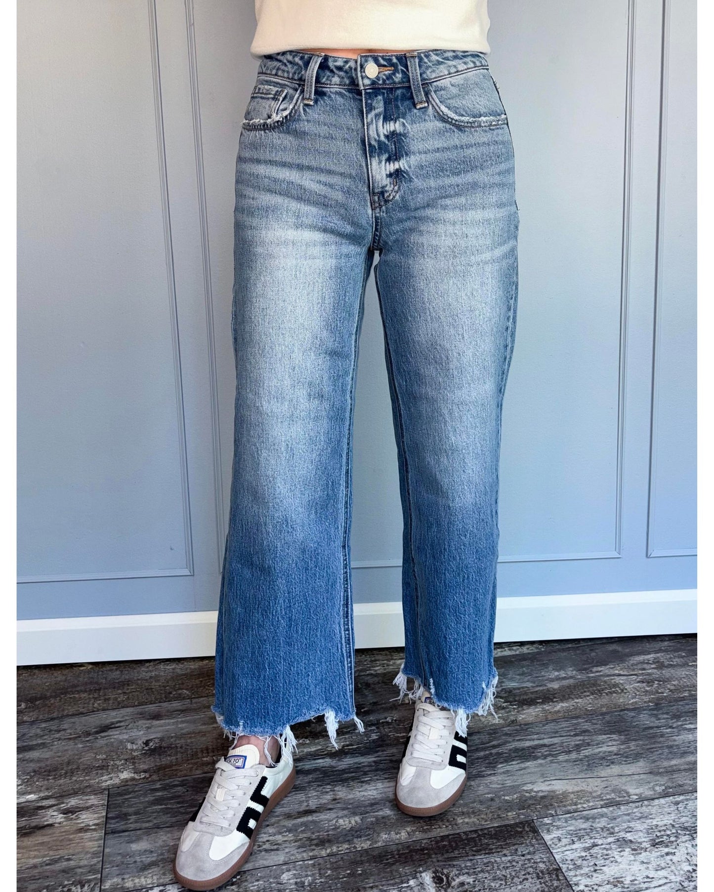 Vervet High Rise Wide Leg Jeans