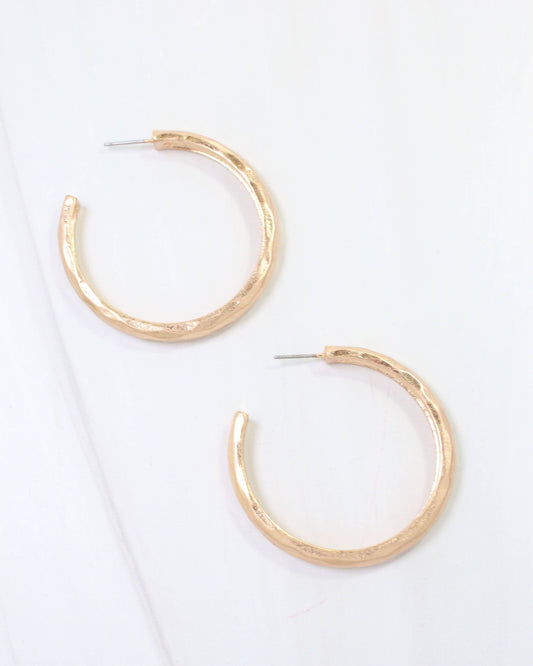 Caroline Hill | Hyde Park Hammered Hoop Earring