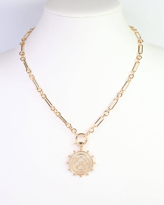 Caroline Hill | Langham Charm Necklace Gold
